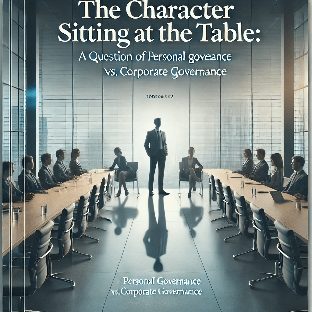 The Character Sitting at the Table: A Question of Personal Governance vs Corporate Governance